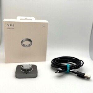 Oura Ring Gen 4 (Size 10) Excellent Condition Health Tracker - Brushed Silver